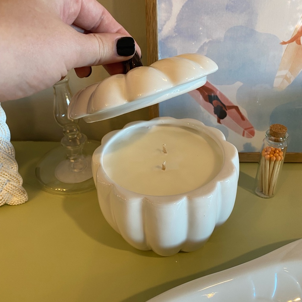 Pumpkin candle
